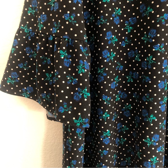 Draper James x Eloquii Forget Me Dots Floral Polka Dot Dress - Picture 10 of 10